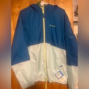 Woman’s windbreaker pullover zip up jacket.size L new
